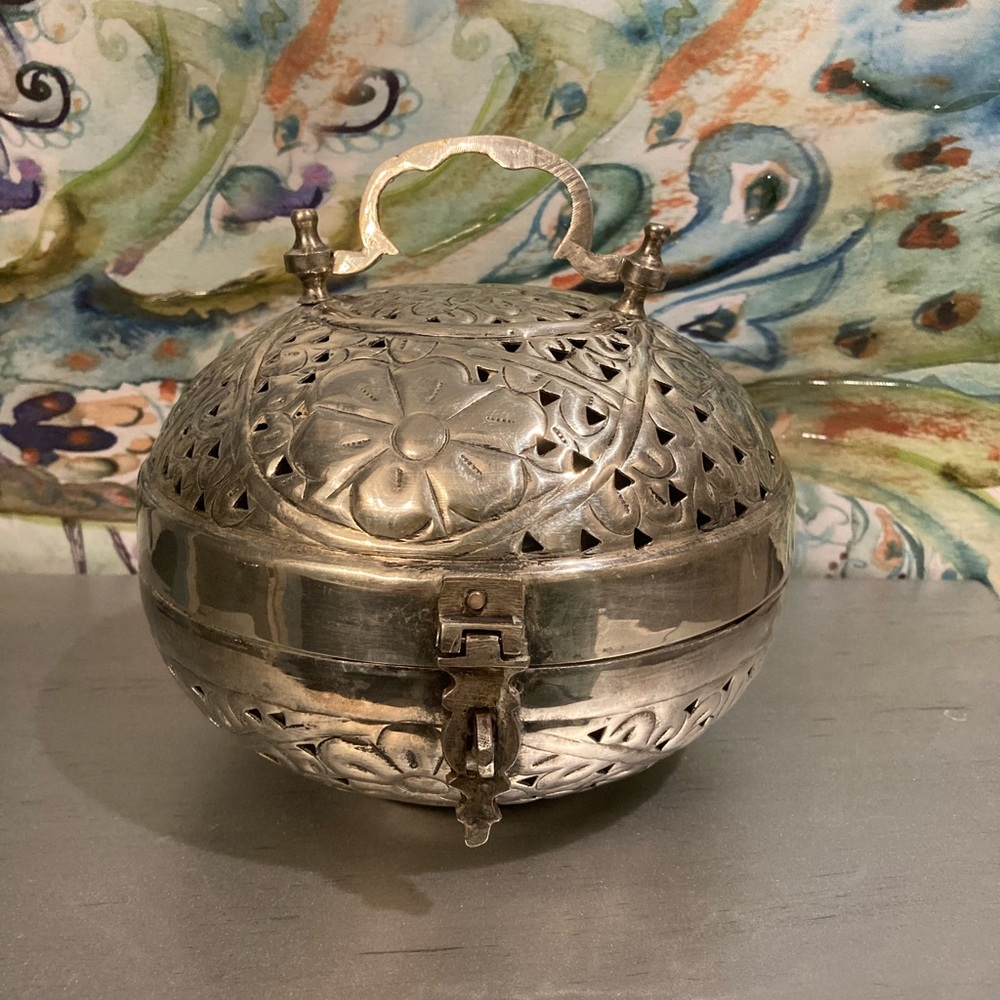 Castilian Imports silver plated basket
